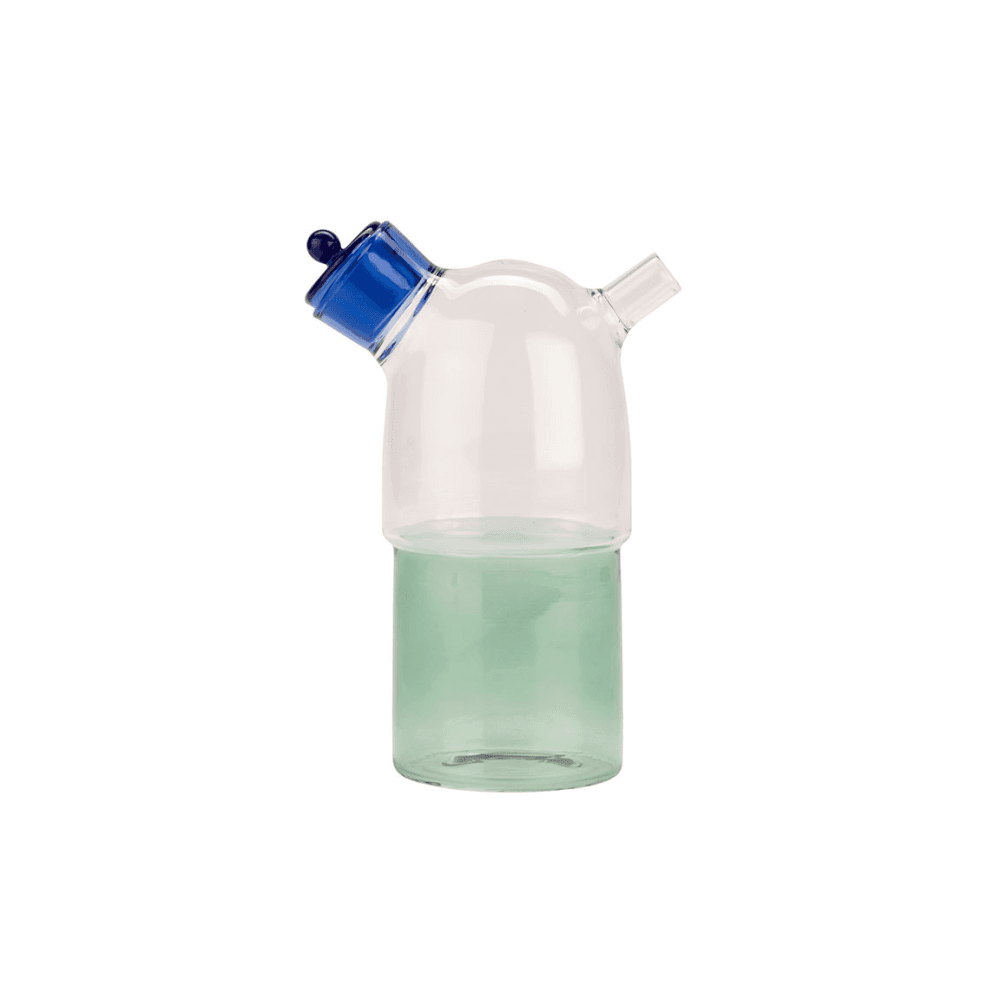 Modern Studio Oil Bottle, Blue & Green