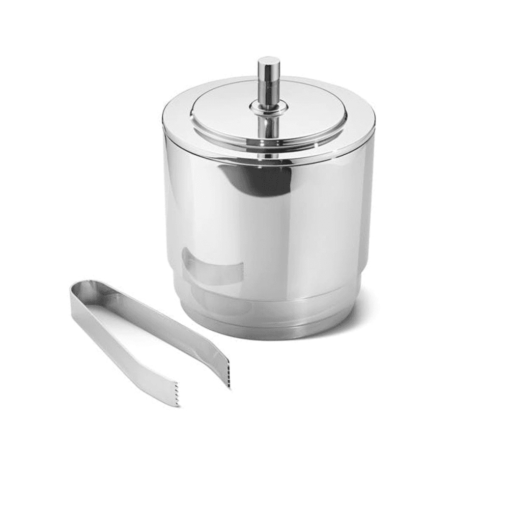 Manhattan Ice Bucket and Tong Set, Stainless Steel