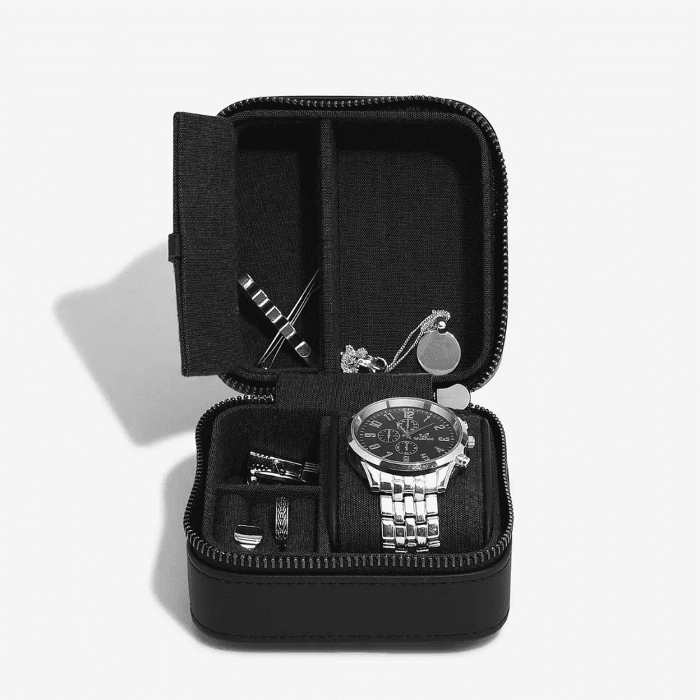 Canvas Watch & Jewellery Box