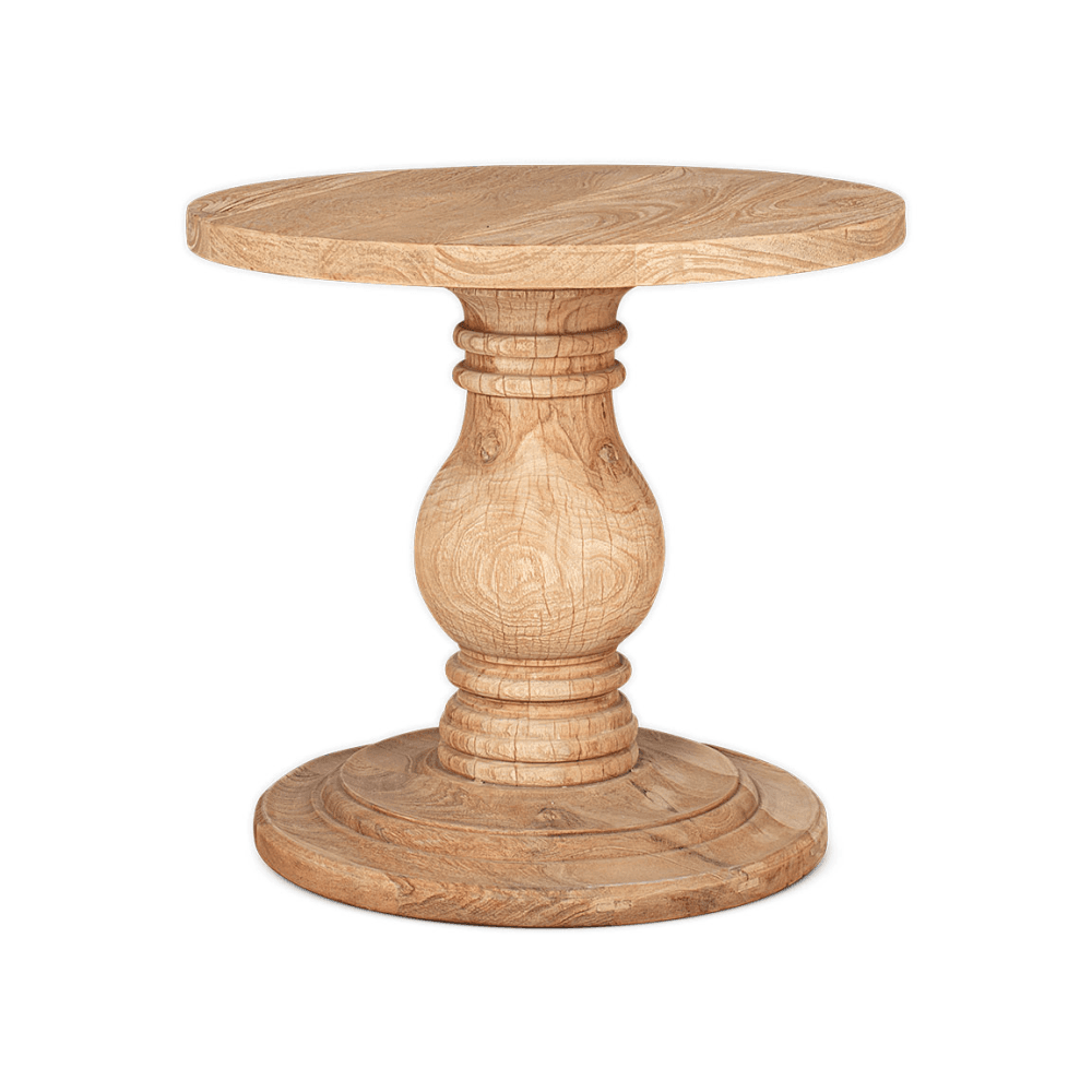 Laya Mango Wood Side Table, Natural