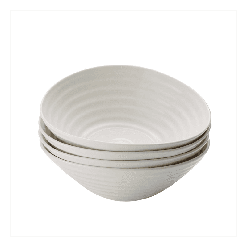 Ceramics Set of 4 cereal bowls, White