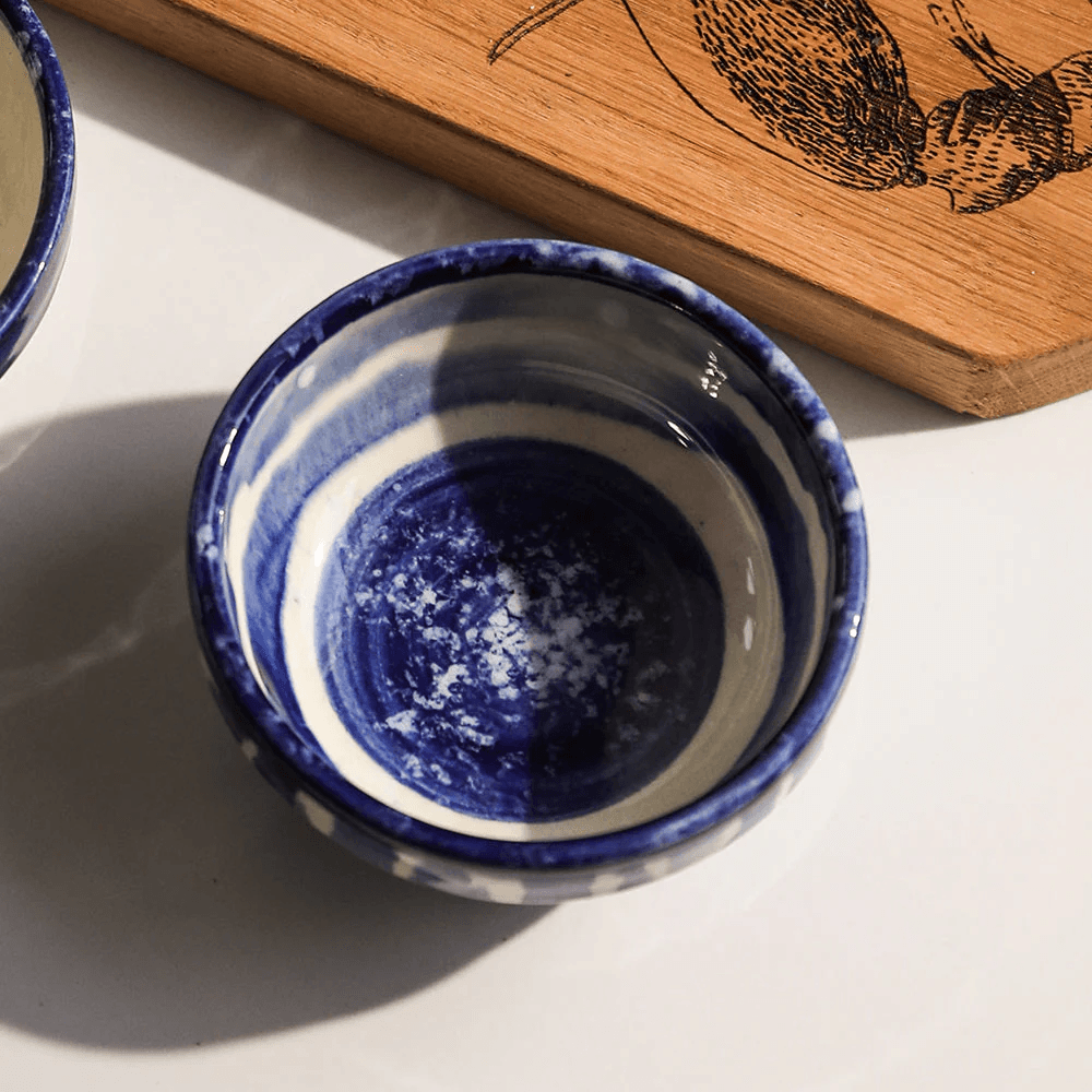 Stripe Dip Bowl, Blue