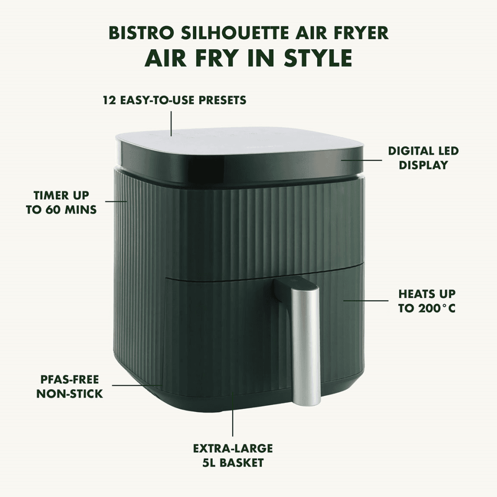 Silhouette XL Air Fryer, Pine Green
