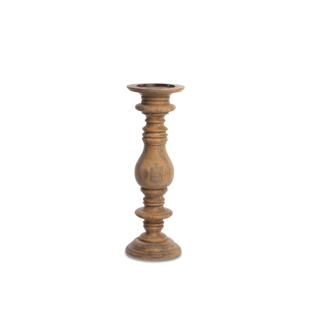 Akello Mango Wood Candlestick