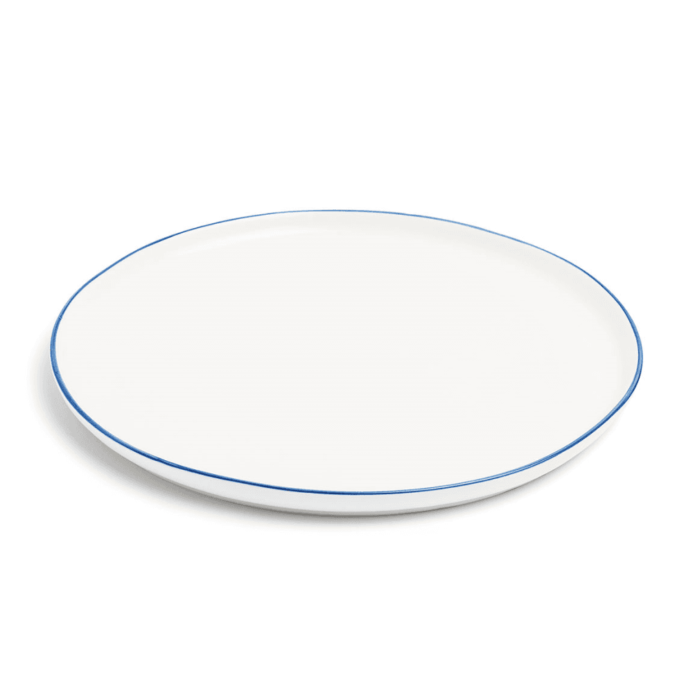 Edge Dinner Plate, Blue