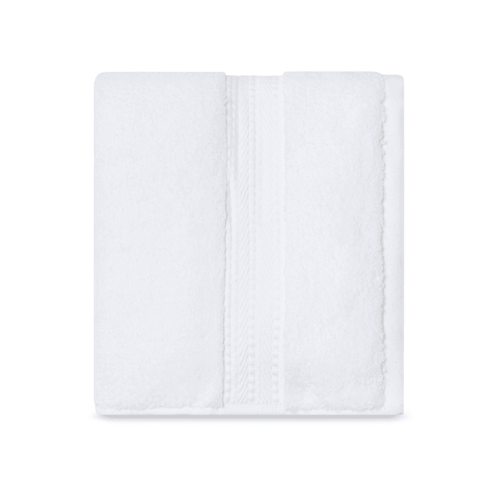 Maria Pair of Hand Towels, White