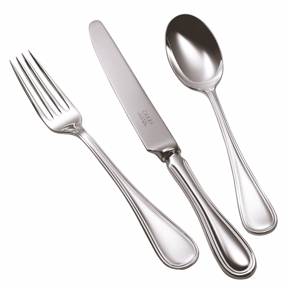 English Thread Single Person Place Setting Cutlery Set, Silver Plate