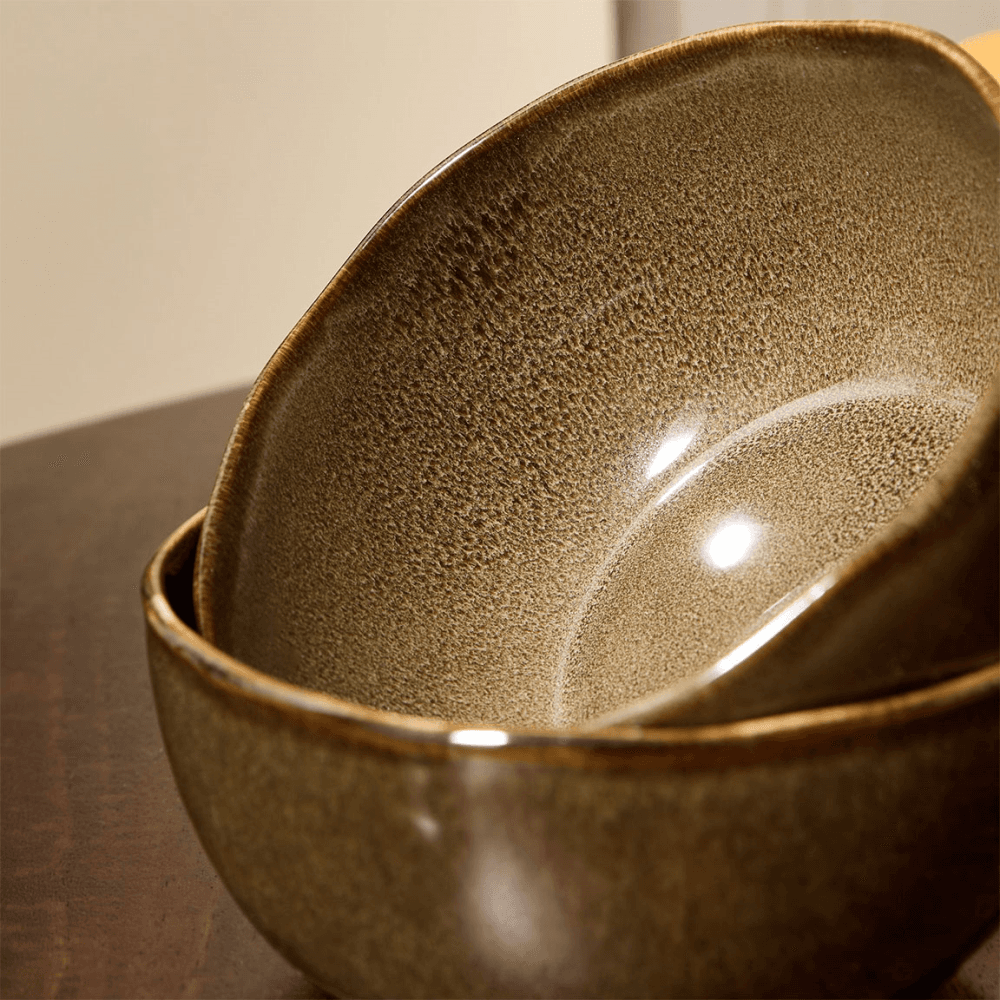 Travellers Rest Set of 4 Cereal Bowls, Brown