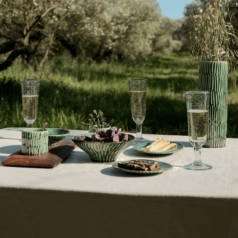 Verde Lanza by Pascale Naessen Set of 2 Soup Bowls, Green