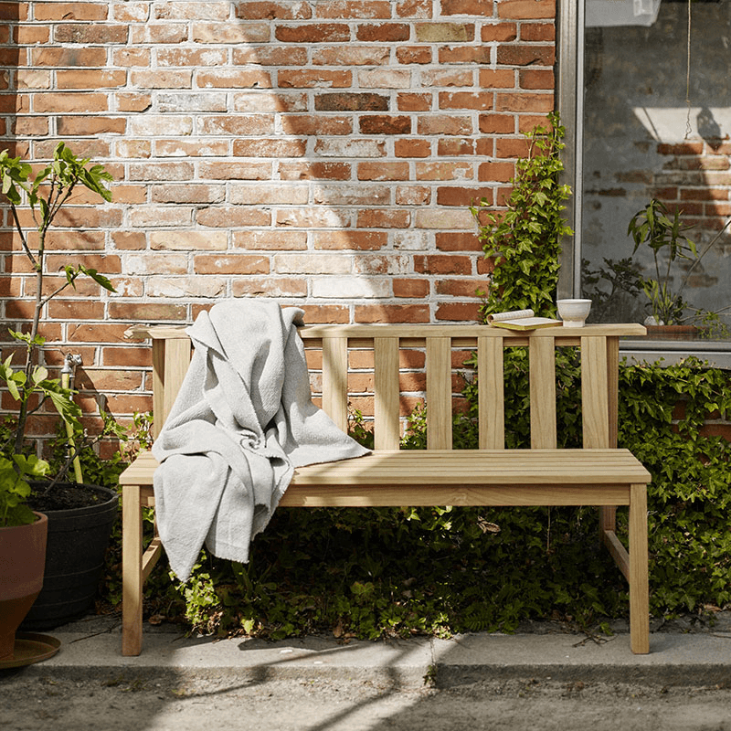 Plank Outdoor Bench, Natural