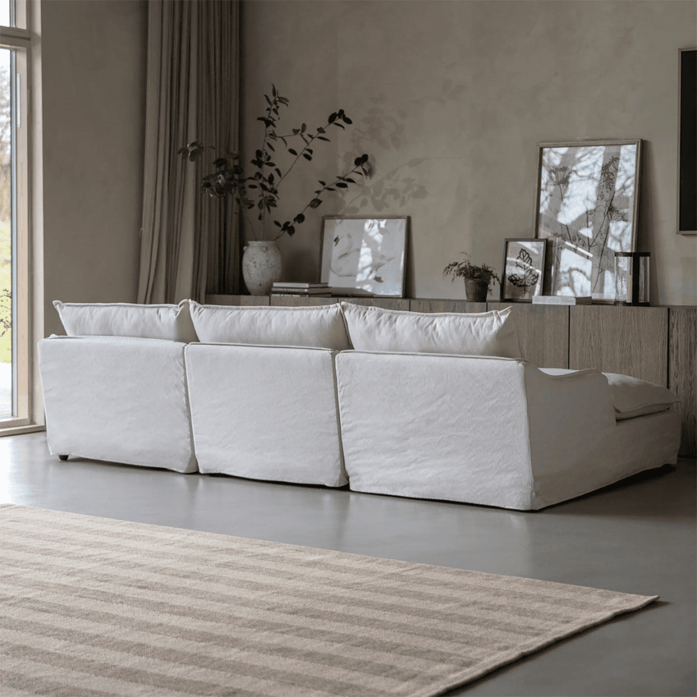 Aldbury Chaise Sofa, Natural