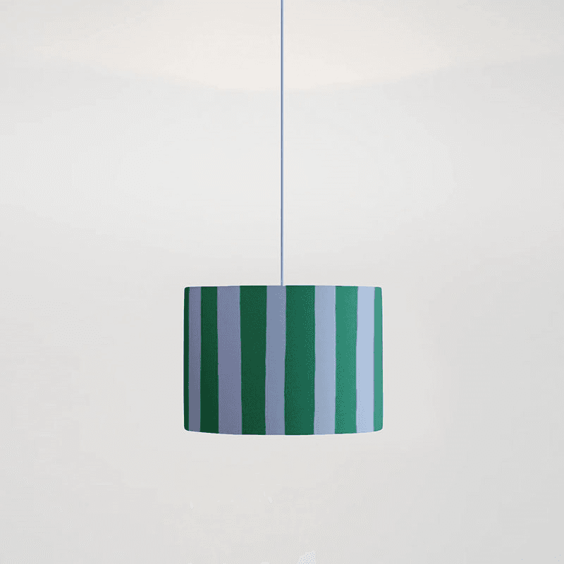 Stripe Drum Shade
