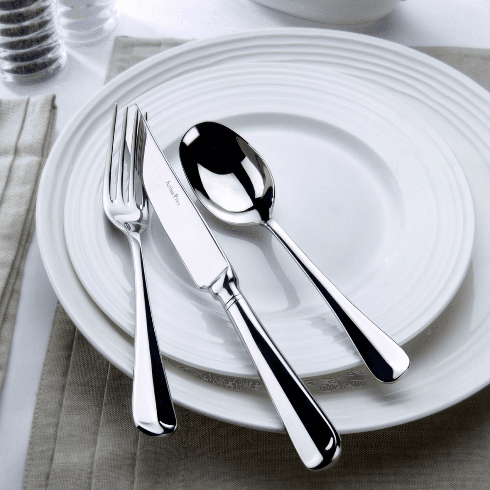 Rattail Everyday Classics 7 Piece Single Person Place Setting, Stainless Steel
