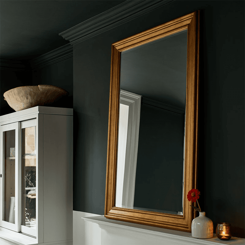 Fleming Rectangular Mirror, Gold