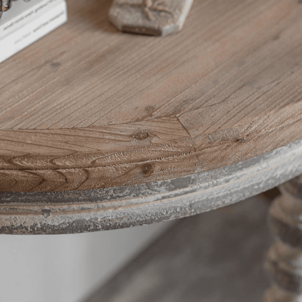 Portree Turned-Leg Console Table, Grey