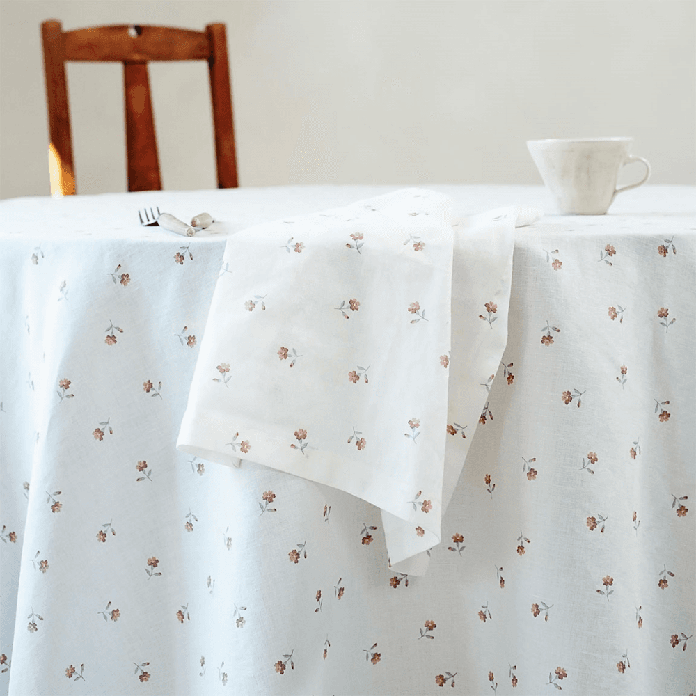 Posy Bud Set of 4 Napkins, Pearl