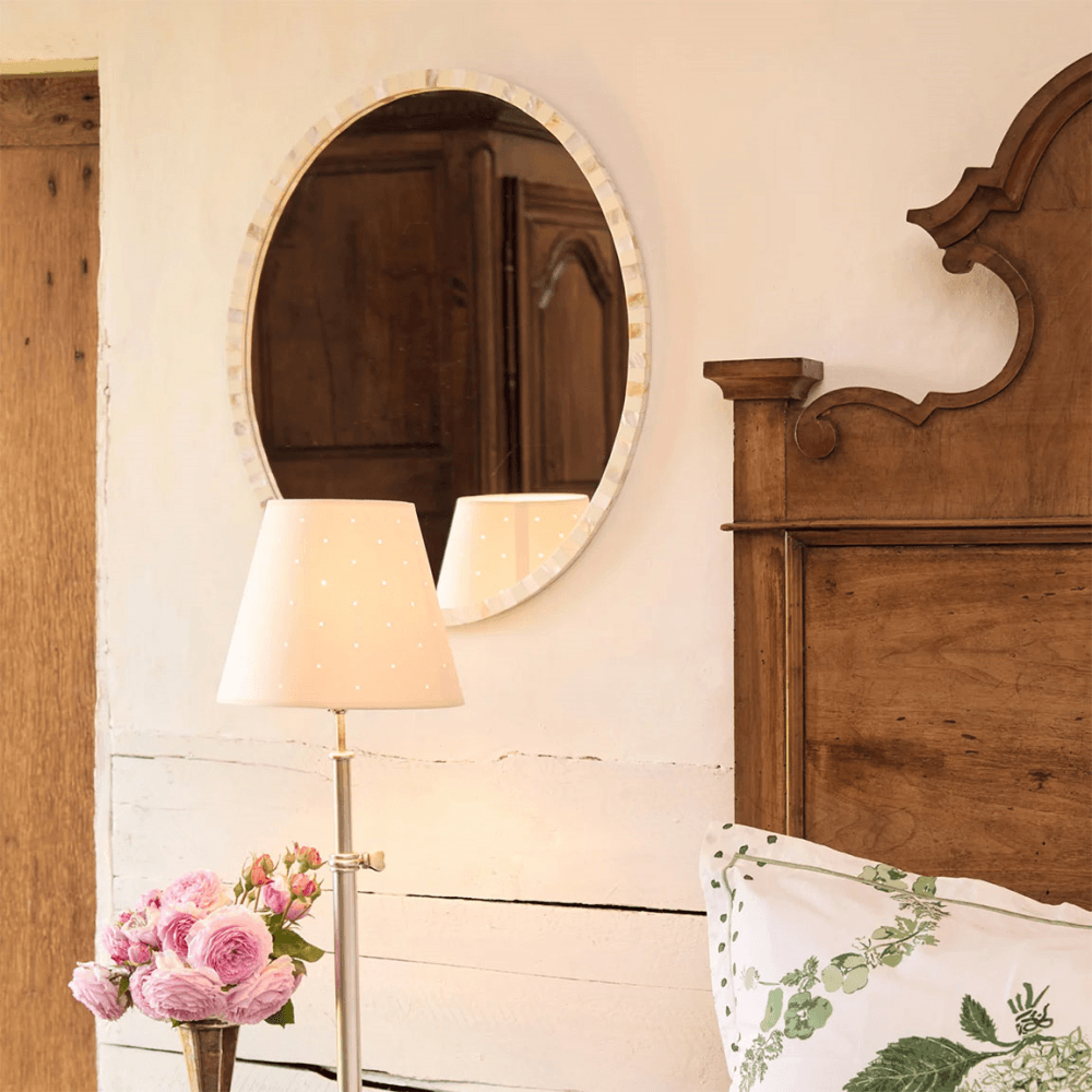 Oval Pearl Mirror
