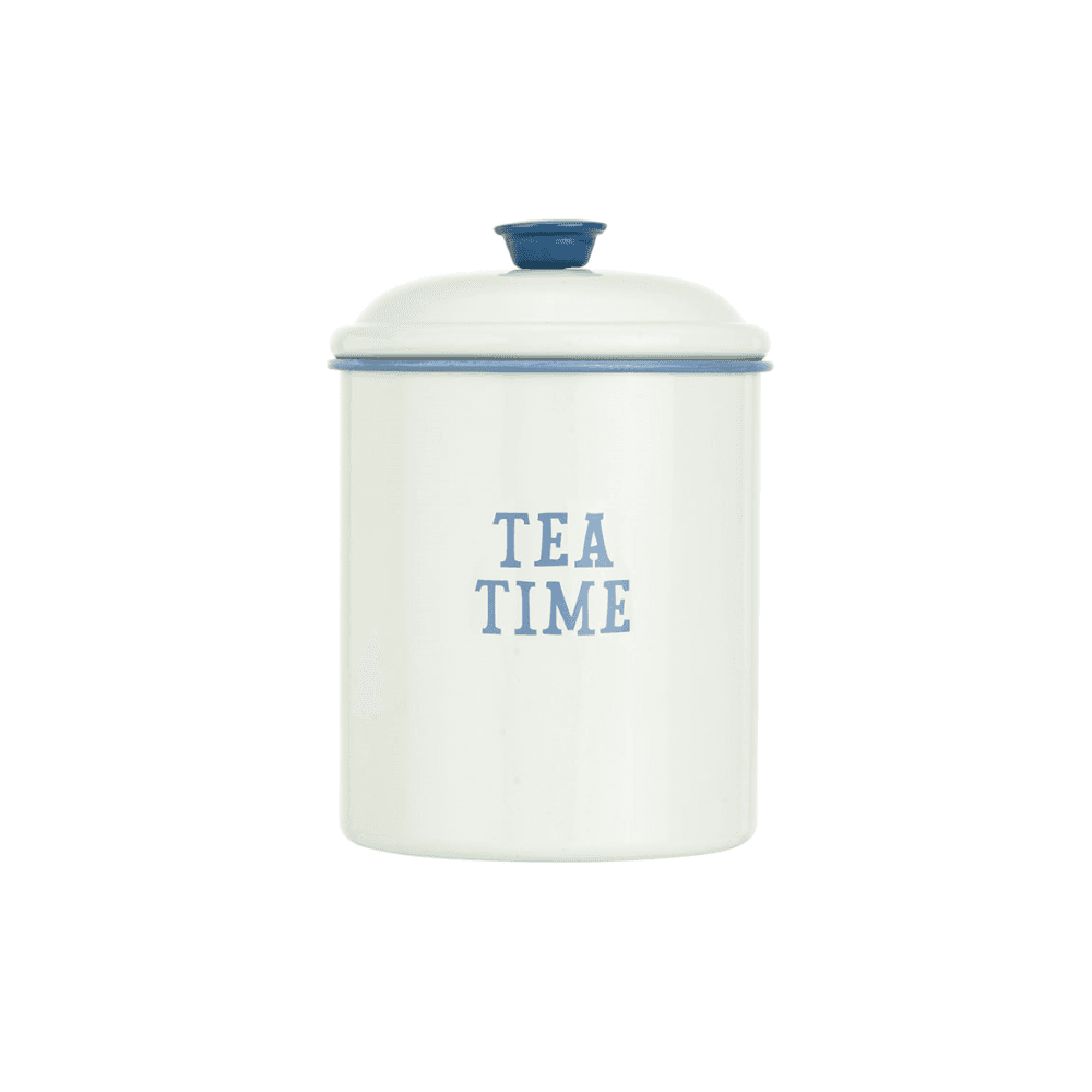 Tea Time Tea Canister, Blue