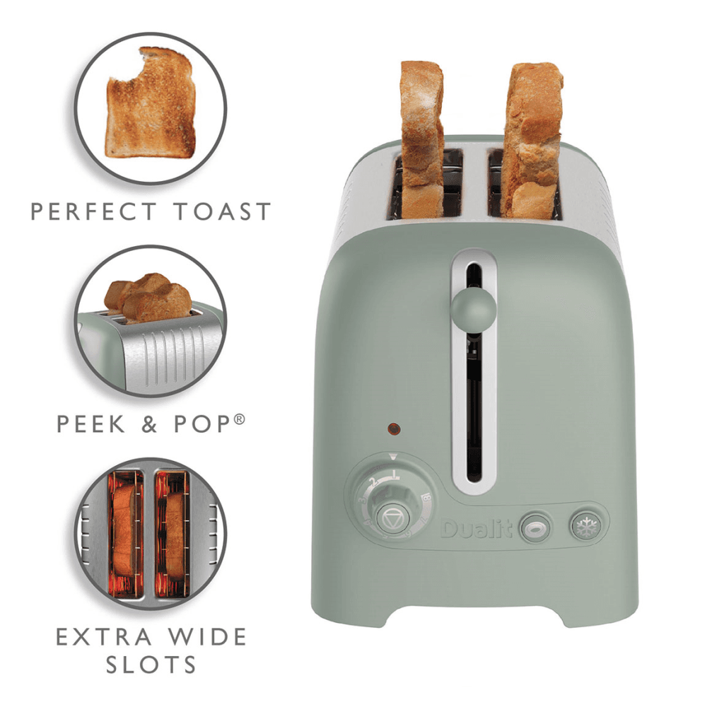 Lite 2 Slot Toaster, Sage