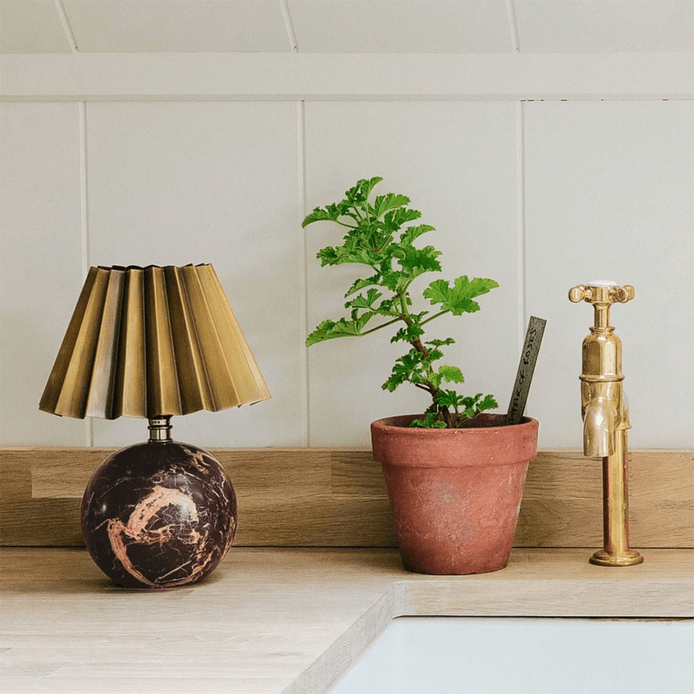 Marble Ball Lamp Base