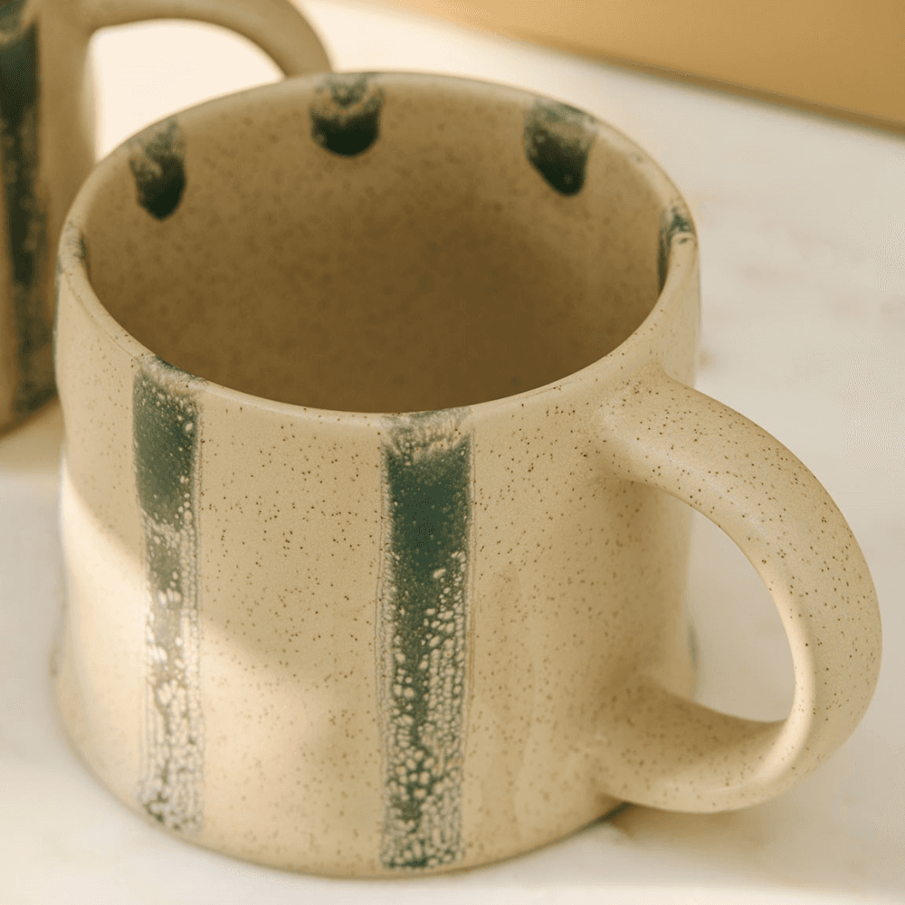 Woolstone Striped Set of 2 Mugs