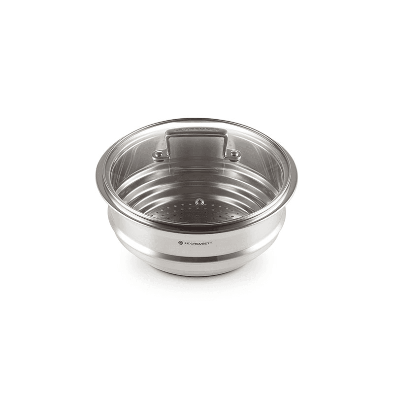 Classic 3-ply Multi Steamer with Glass Lid, Stainless Steel
