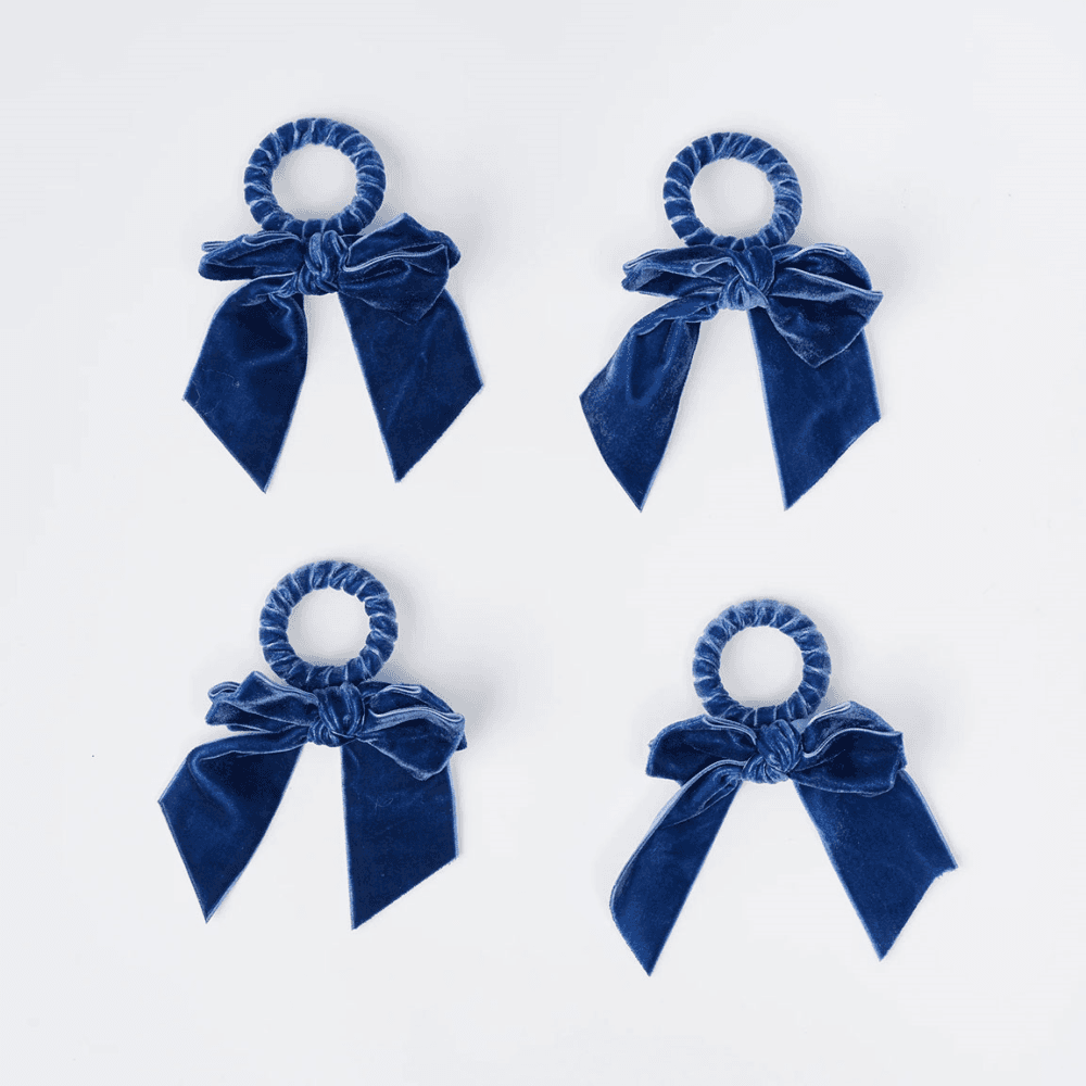 Bows Set of 4 Napkin Rings