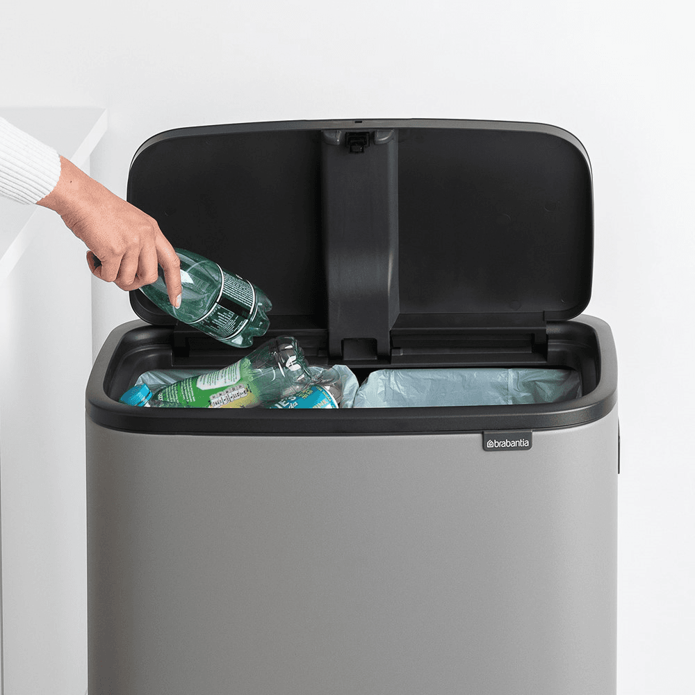 Bo Hi Touch Bin, Mineral Concrete Grey