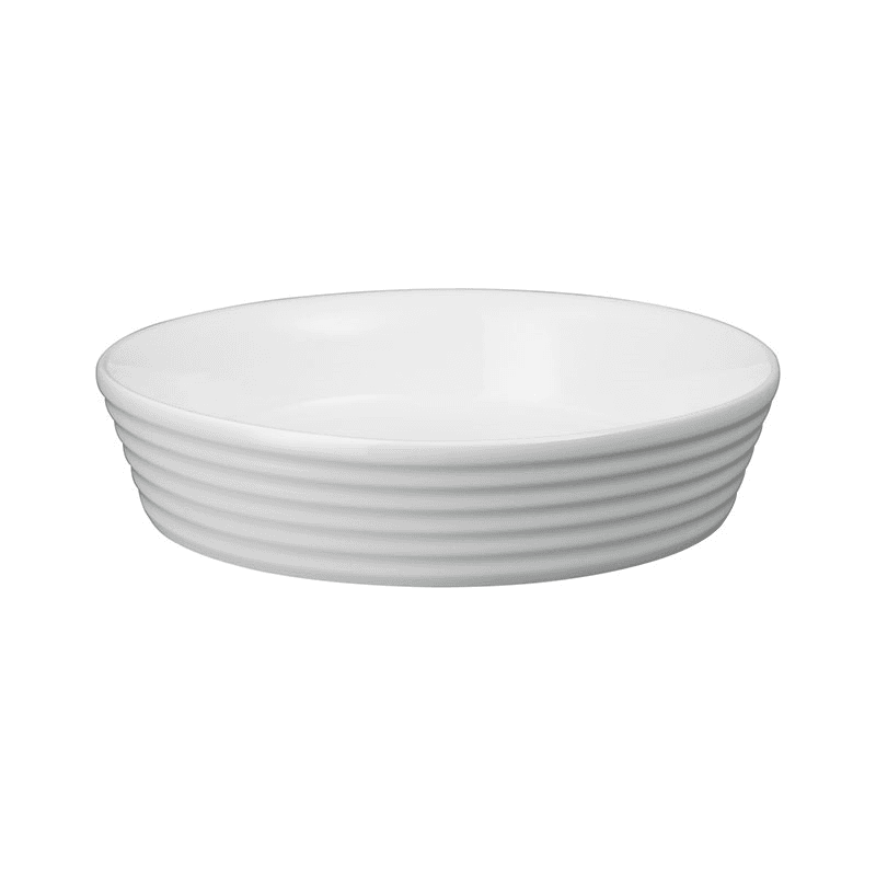 James Martin Cook Round Dish, Soft Grey