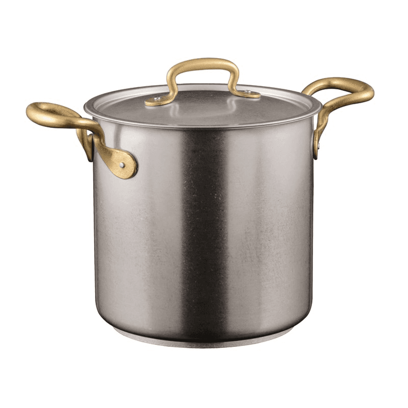 1965 Vintage Stock pot with lid, Stainless Steel