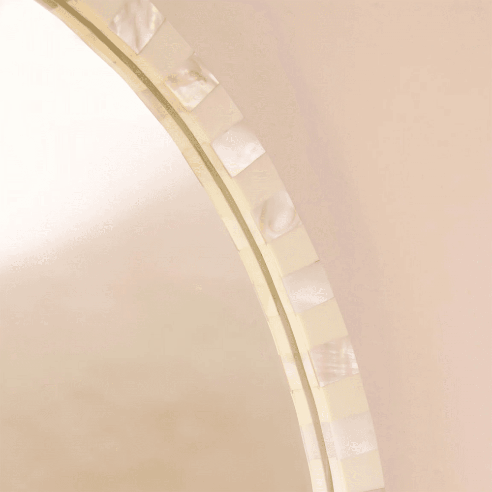 Oval Pearl Mirror