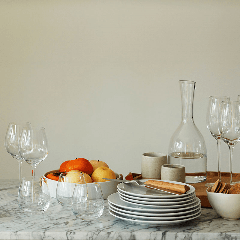 Wine Stemless Red Wine Glasses Set of 2, Clear