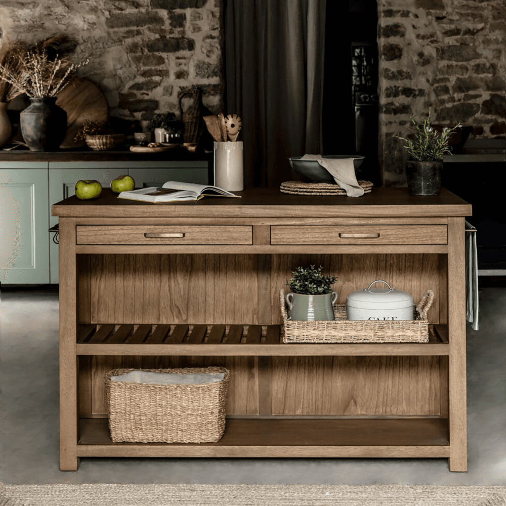 Walcote Kitchen Island, Natural