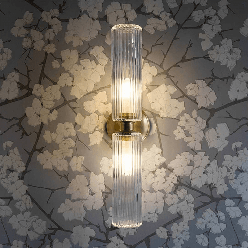 Claremont Flutted Glass Wall Light