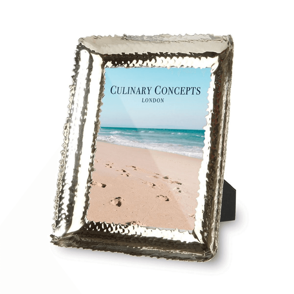 Champagne Hammered Photograph Frame