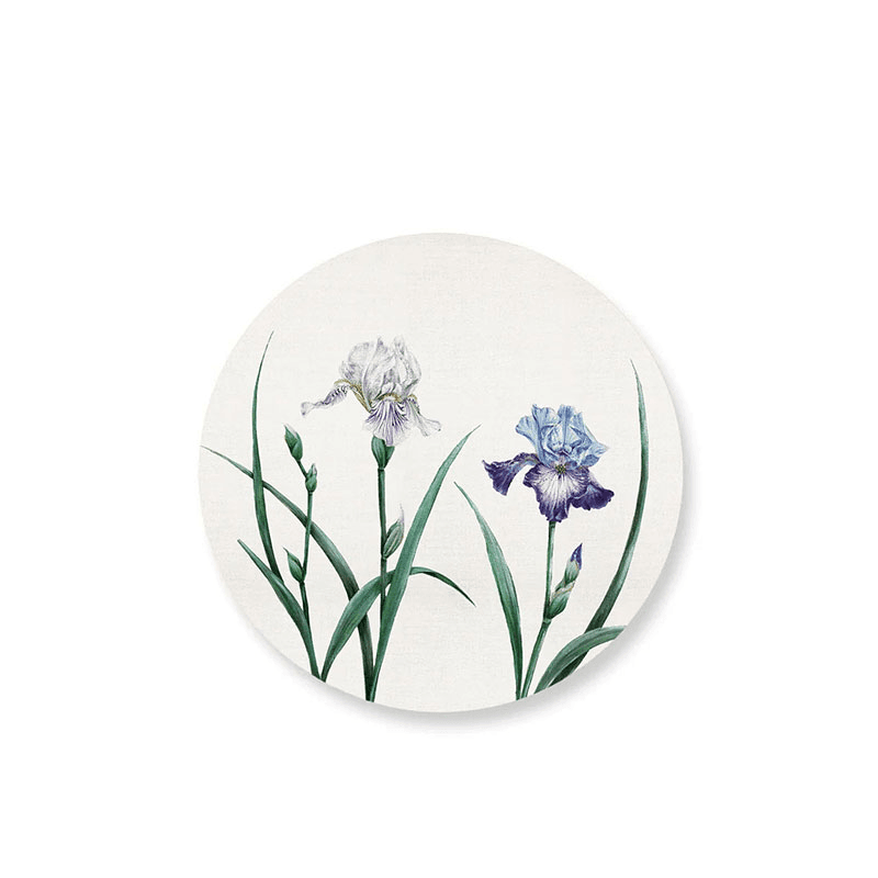 Iris Set of 4 Round Placemats, Multi