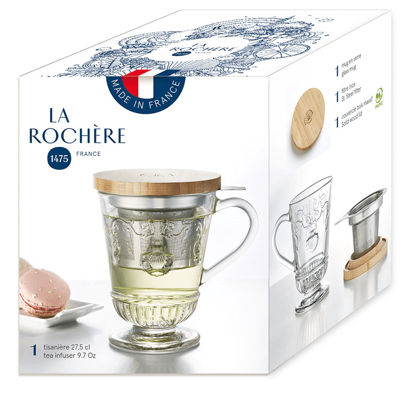 Versailles Infuser Mug, Clear