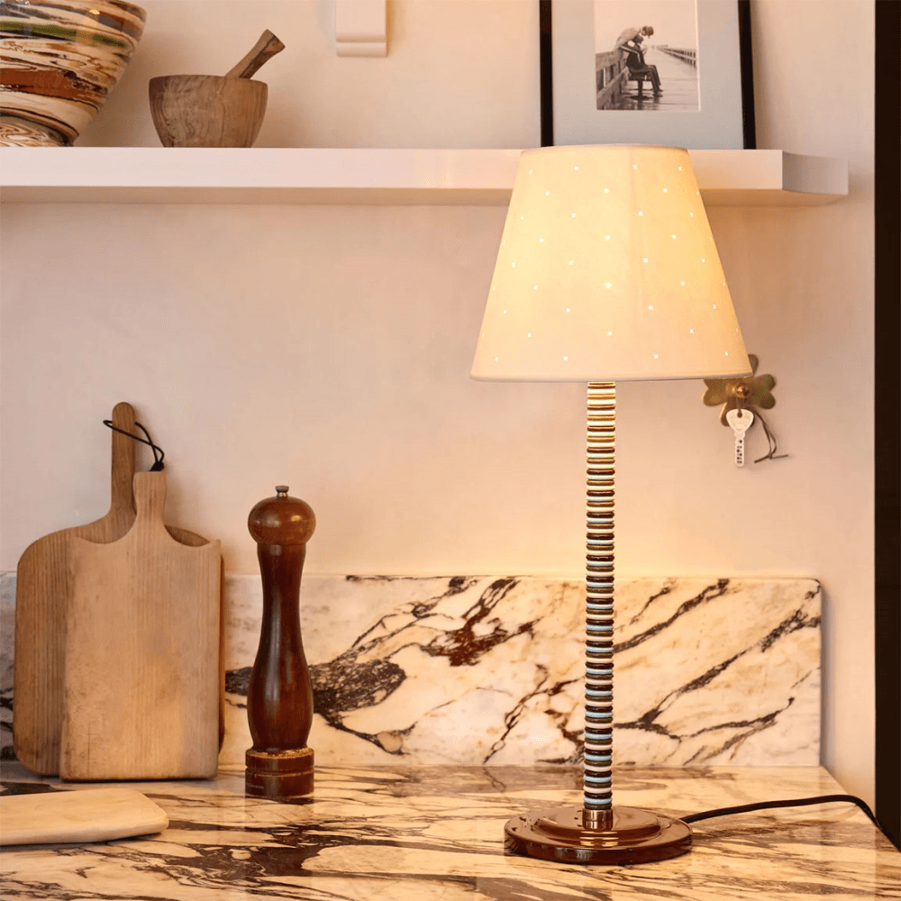 Bistro Table Lamp, Cherry