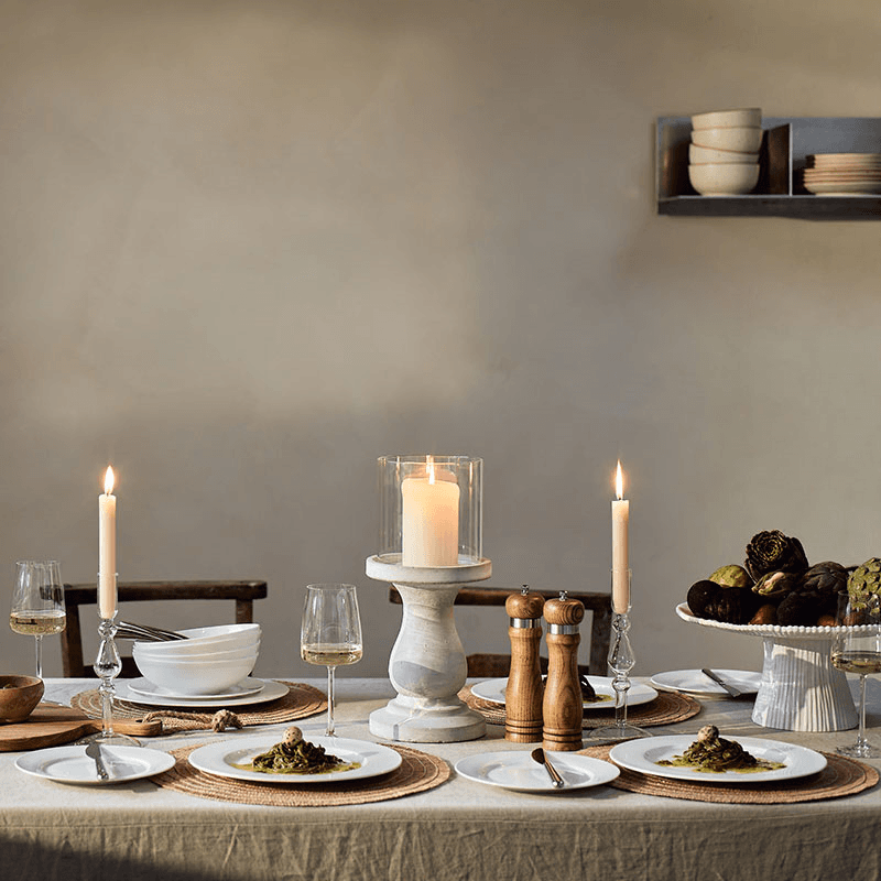 Cashmere 12 Piece Dinnerware Set, White