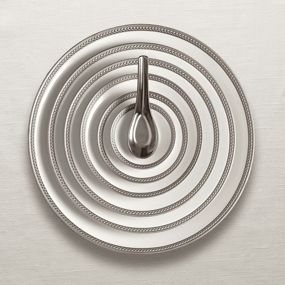 Soie Tressée Bread & butter plate, Platinum