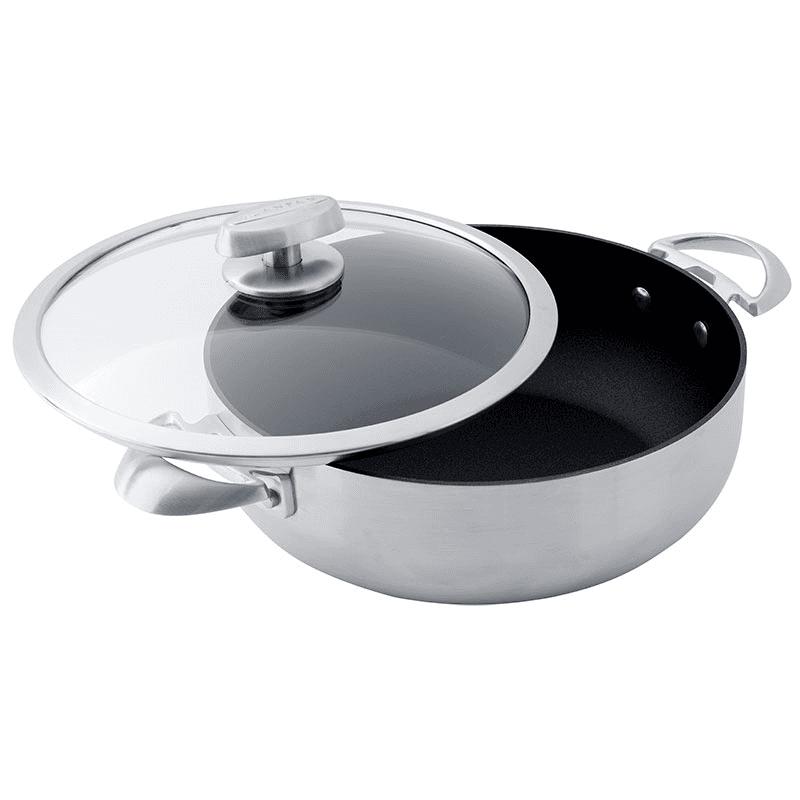 CS+ Low Casserole with Lid, Stainless Steel