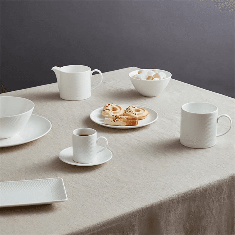 Gio 7 Piece Tea Set, White