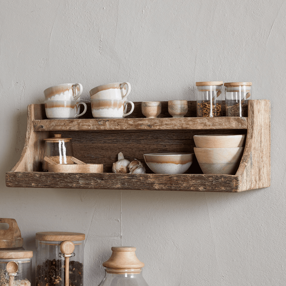 Ibo Storage Shelf, Reclaimed Wood
