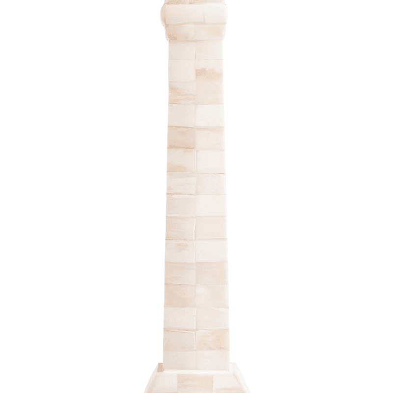 Makalu Bone Table Lamp, White