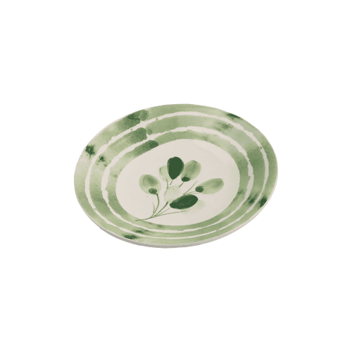 Image showing the Flora Side Plate, Green product.