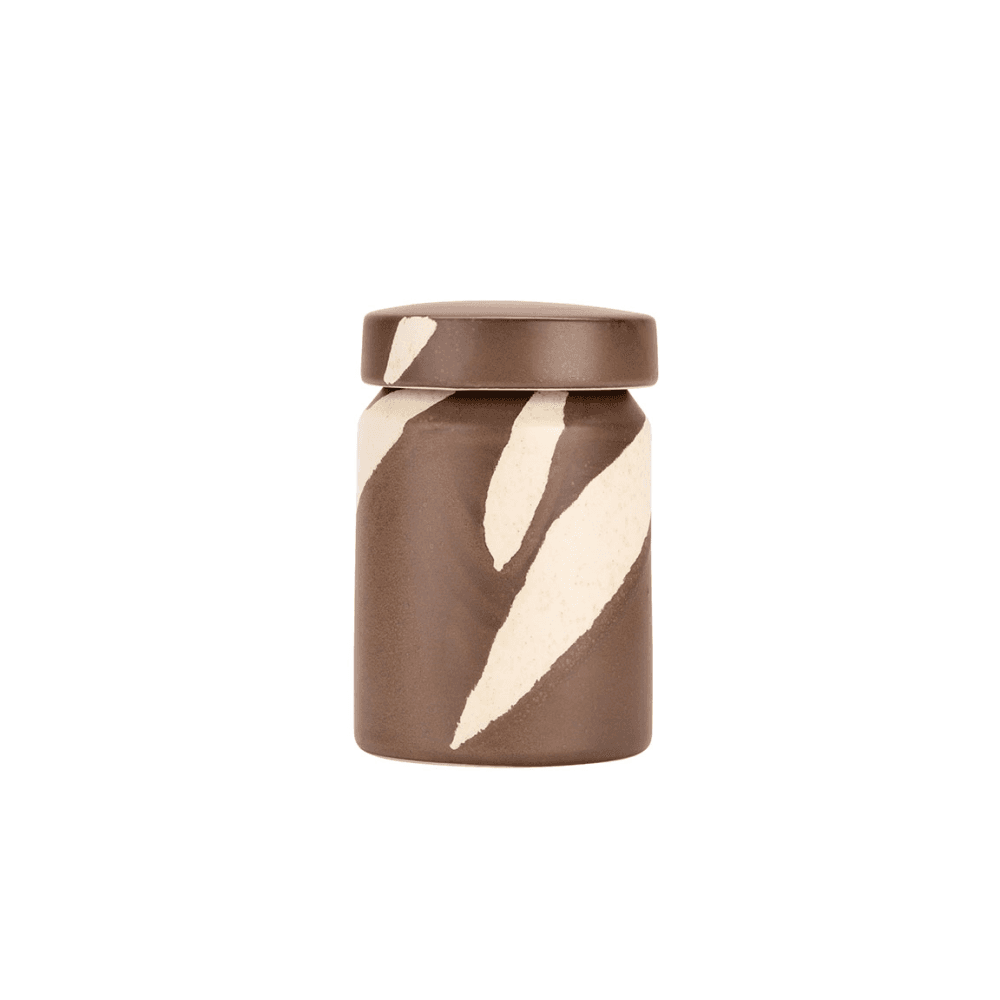 Travellers Rest Stripe Storage Jar, Brown