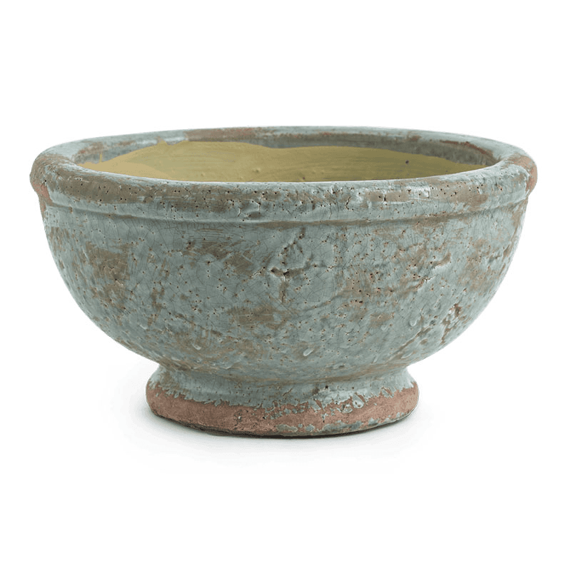 Broseley Footed pot, Moss