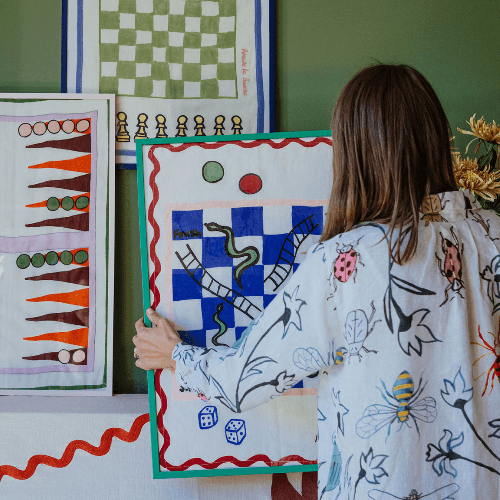 Tea Towel, Verde Chess