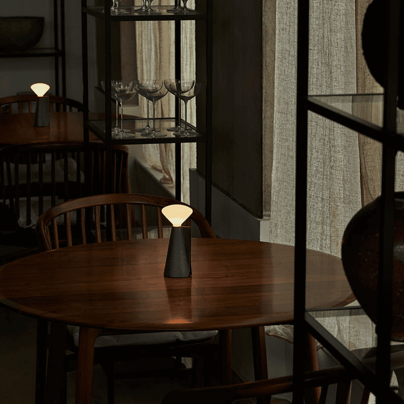 Mantle Portable Lamp with R80 Led Bulb