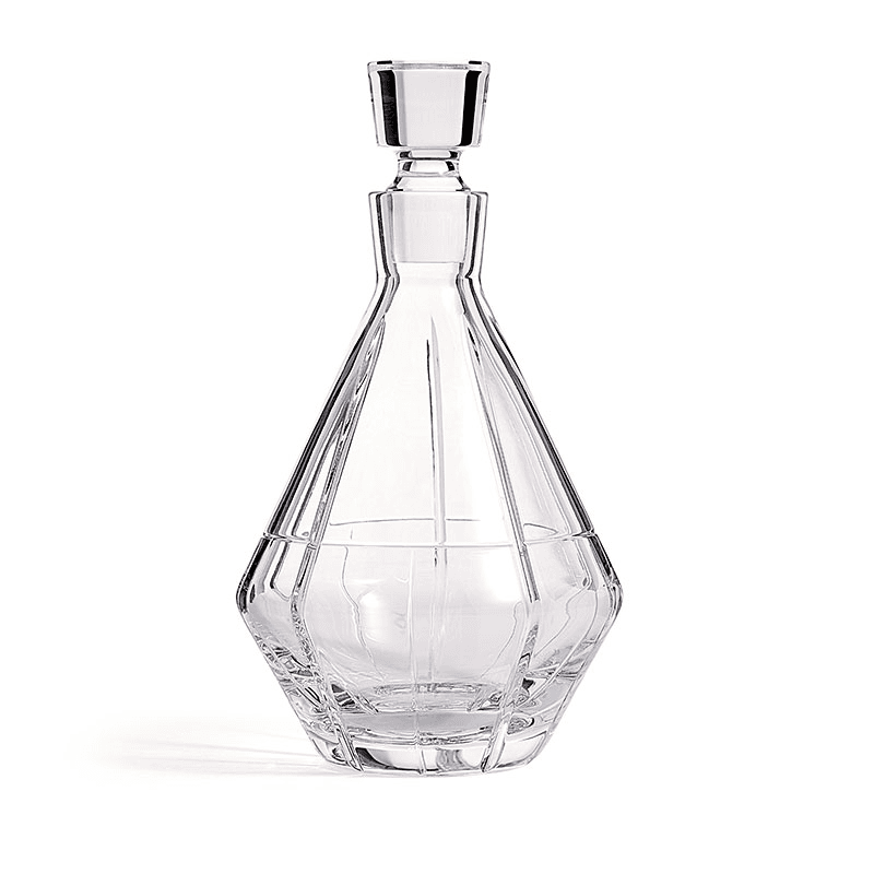 Luxe Graphite Decanter, Clear